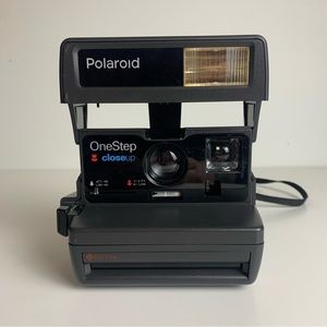 Vintage Black Polaroid One Step Close Up 600 Film Instant Camera *untested